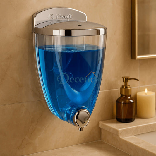 Wall-Mounted Liquid Soap Dispenser – Chrome Finish Bathroom Pump