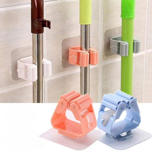 Mop Holder / Mop Sticker – Premium Wall-Mounted Multi-Functional Tool Organizer