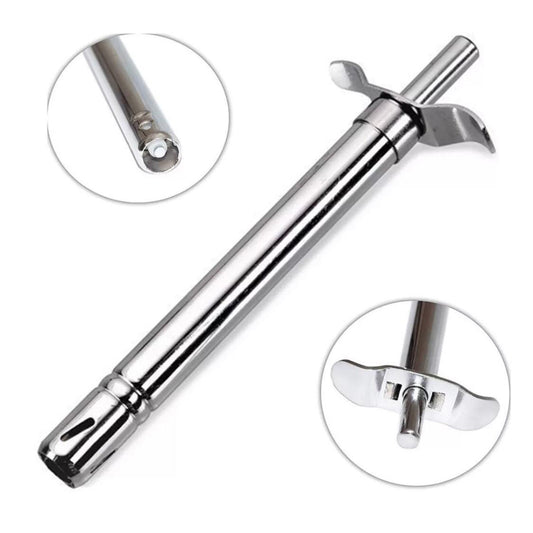 Gas Lighter with Free Knife – Premium Stainless Steel Electronic Kitchen Lighter