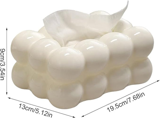 Bubble Tissue Box – Modern Cloud-Design Decorative Organizer