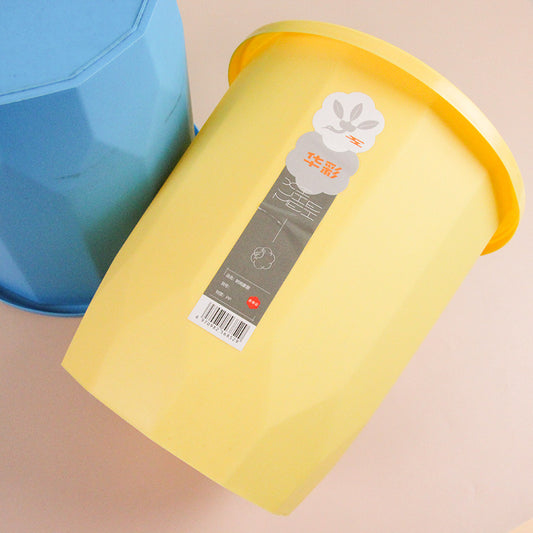 Diamond Textured Desktop Trash Can – Colorful Mini Waste Bin with Swing Lid for Office, Vanity, and Home