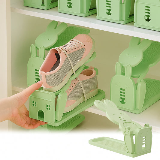 Adjustable Shoe Storage Organizer Stand – Space-Saving Closet Rack (1 Pair)
