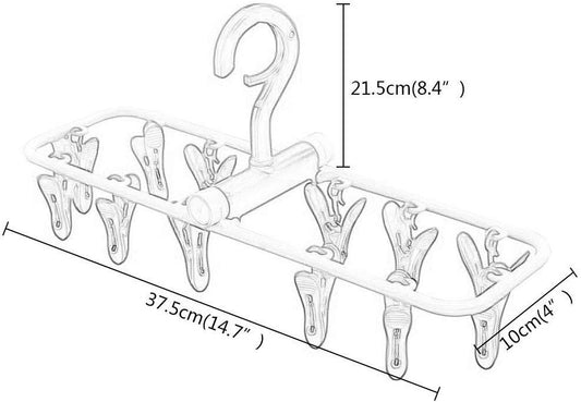 Baby Hanger Small – Premium Multi-Clip Folding Drying Rack
