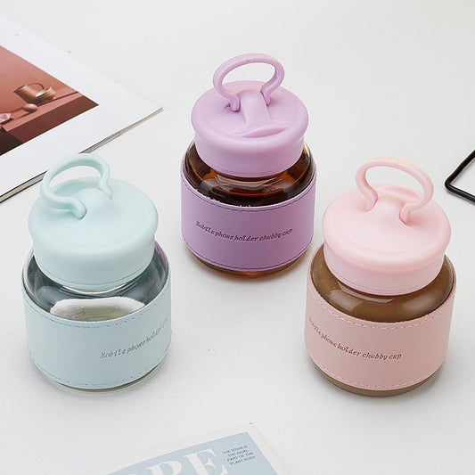 Eco-Elite Glass Tumbler with Phone Stand