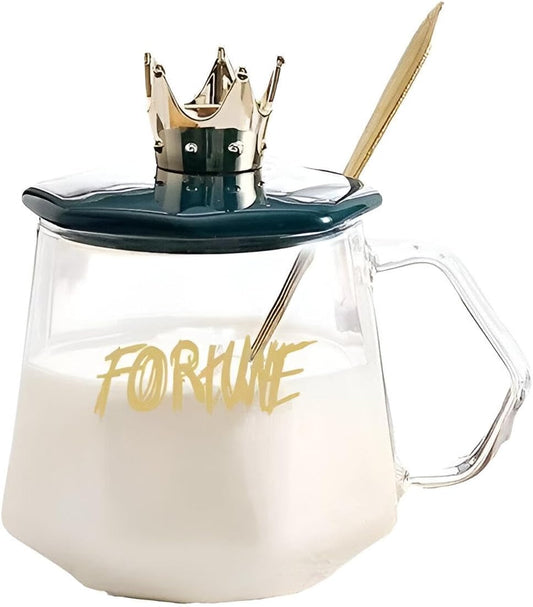 Sugar Pot with Crown and Spoon