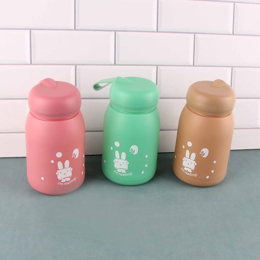 Plastic Shell Lovely Rabbit Glass Cup – Premium Kids’ Insulated Travel Tumbler