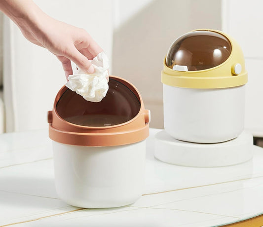 Desktop Dustbin Dome – Stylish Mini Waste Bin