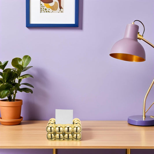 Bubble Tissue Box - Gold