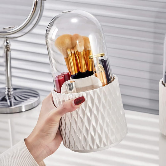 Revolving Cosmetic Organizer White Diamond