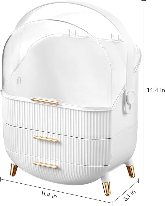 Dustproof Cosmetic Box White