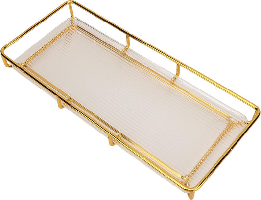 Bathroom Tray GOLD BLACK