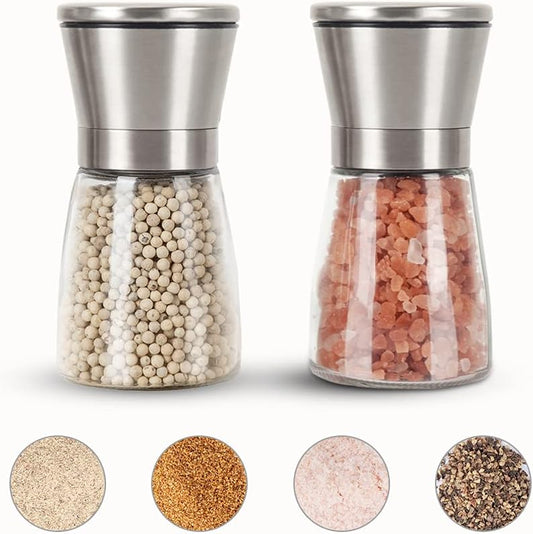 Manual Salt and Pepper Grinder Glass 180 ML (SINGLE PIECE)