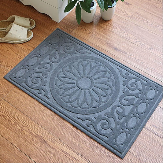 Decorative Indoor/Outdoor Kitchen Mat - Brown