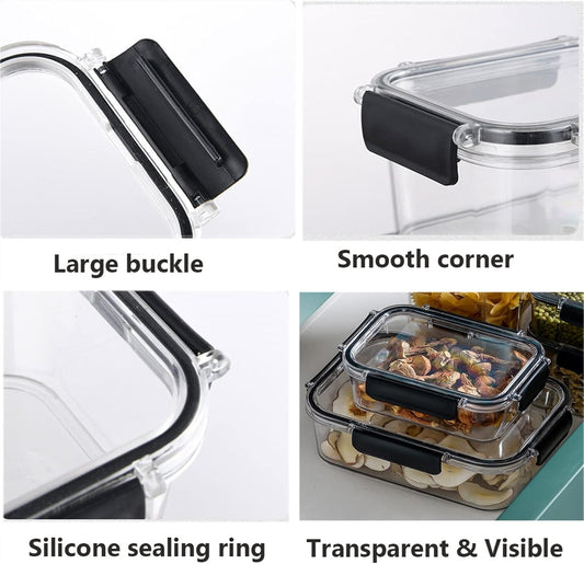 Premium Acrylic Food Storage Box – 3 Piece Airtight Set
