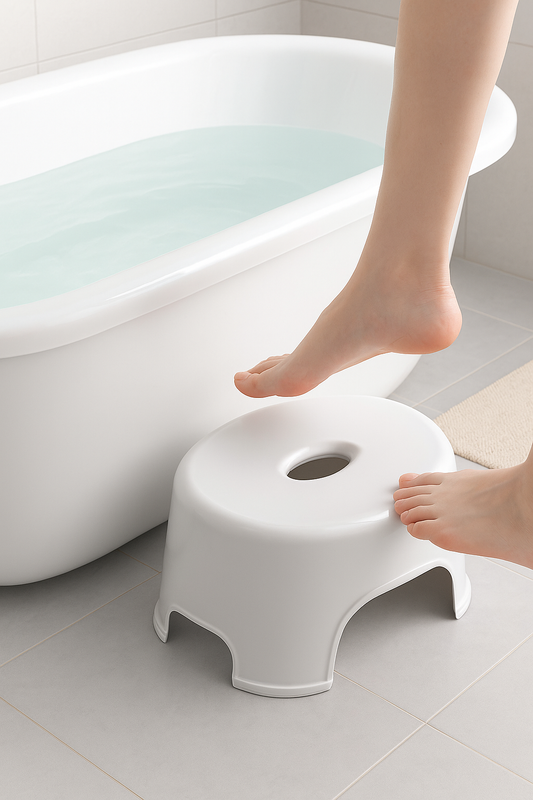 Bath Stool – Premium Non-Slip Ergonomic Bathroom Step Stool