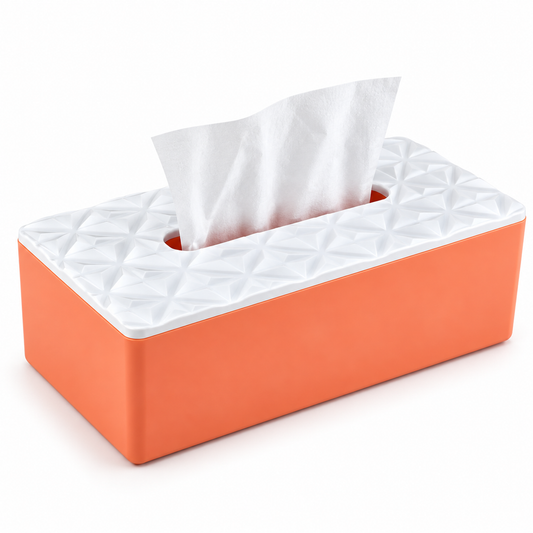 Plastic Tissue Box – Diamond Top Design