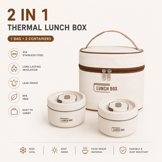 Thermal Lunch Box (2 in 1) (3 in 1) (4 in 1)
