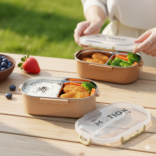 Lunch Box SS - Motion – Premium Stainless Steel Multi-Compartment Bento Box