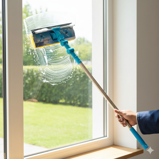 Folding Wiper, 2 in 1 – Premium Dual-Action Glass & Surface Cleaner