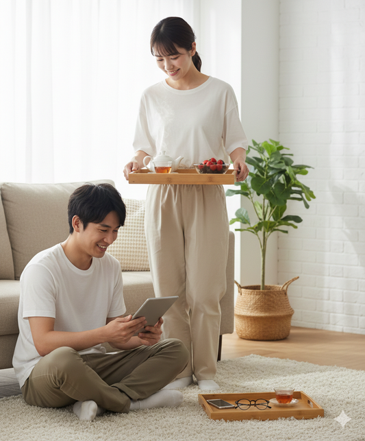 Meridian Artisan 3-Piece Nesting Wooden Service Suite