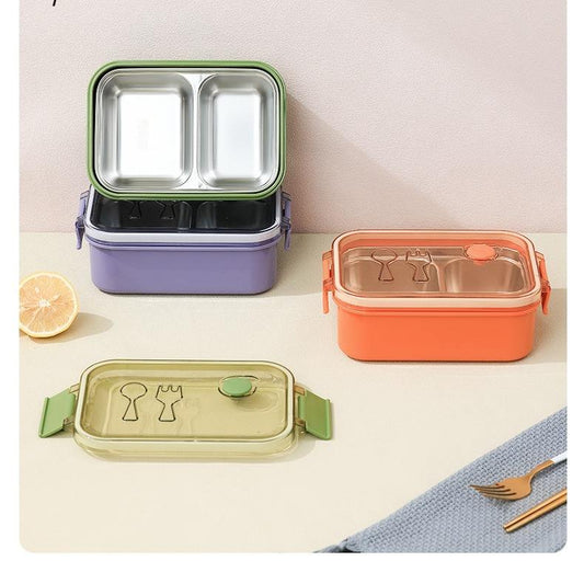 Lunch Box SS with Pressure Hole – Smart Steam-Release Meal Container