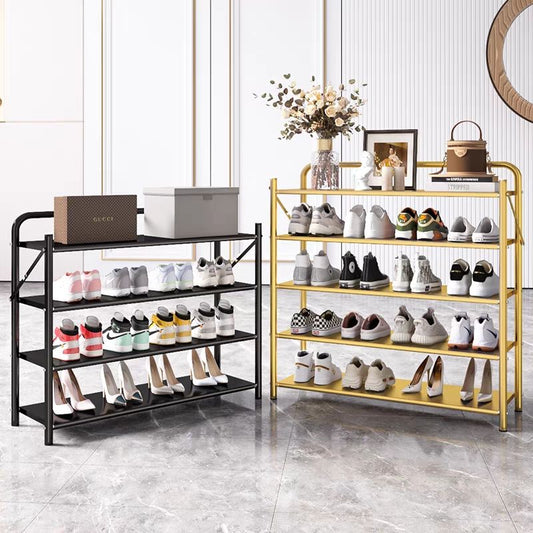 Origami Series Foldable Metal Shoe Rack