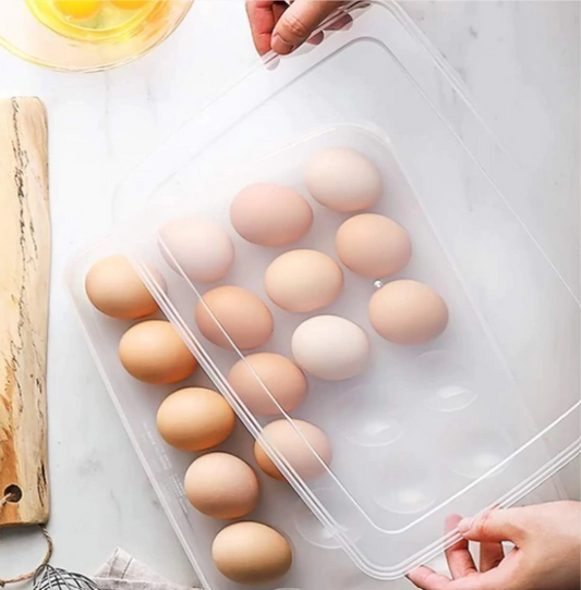 Egg Box Lock Fresh – Premium Airtight Stackable Refrigerator Organizer