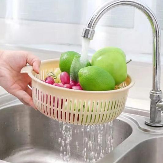 Acrylic Fruit Drainer Basket – Premium High-Efficiency Kitchen Strainer