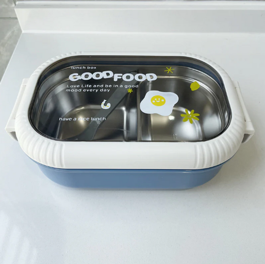 "Good Food" Dual-Compartment Lunch Box