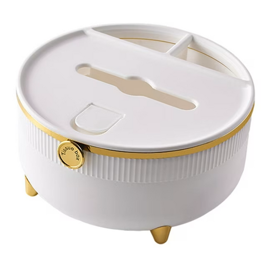 Luxury Tissue Box with Remote Holder