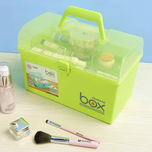 Storage Box Large (Square) – Premium Multi-Purpose Organizer with Tiered Tray