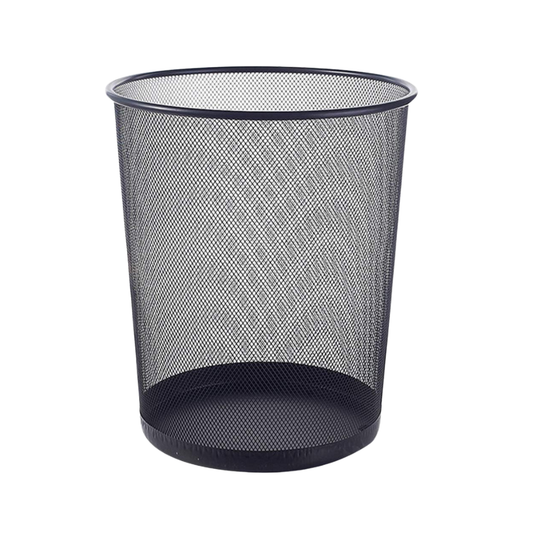 Circular Mesh Waste Paper Basket – Sturdy & Lightweight Metal Bin