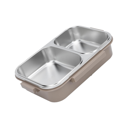 Lunch Box SS with Silicone Partition Grip – Insulated Leak-Proof Meal Container