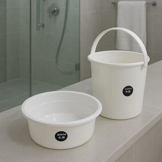 Premium Tub & Bucket Set – Essential Bathroom Duo