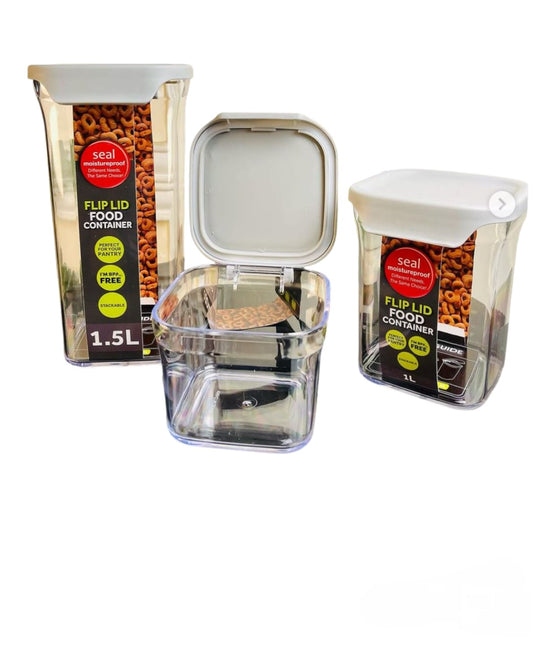 Jar Small Flip Lid Food Container – Premium Airtight Kitchen Storage Jar