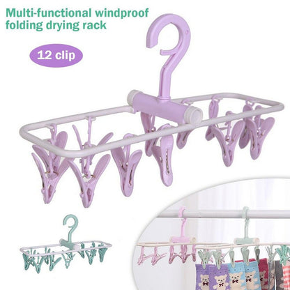 Baby Hanger Small – Premium Multi-Clip Folding Drying Rack