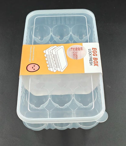 Egg Box Lock Fresh – Premium Airtight Stackable Refrigerator Organizer