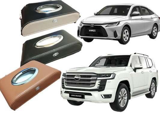 Car Tissue Box – Premium Leather Desktop & Automotive Interior Organizer