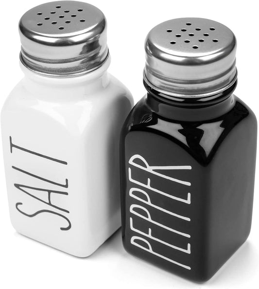 Monochrome Series Glass Salt & Pepper Shaker Set