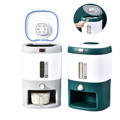 Kitchen Press Button Rice Box - 10 KG Capacity