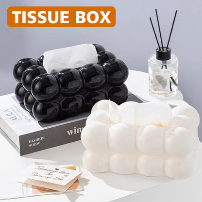 Bubble Tissue Box – Modern Cloud-Design Decorative Organizer