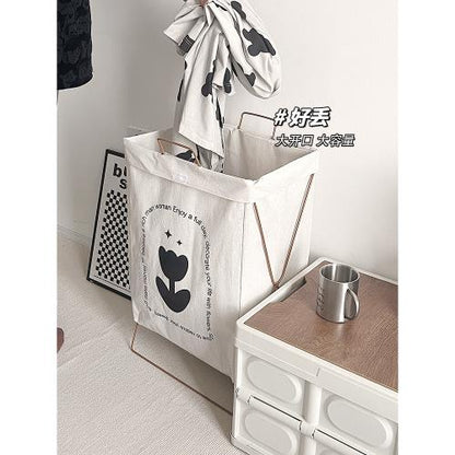 Foldable Fabric Laundry Basket with Handles | Collapsible Clothes Storage Hamper
