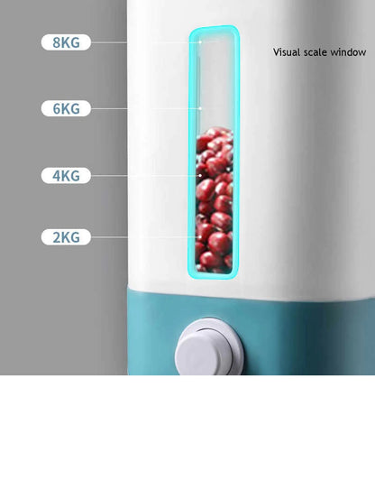 Kitchen Press Button Rice Box - 10 KG Capacity