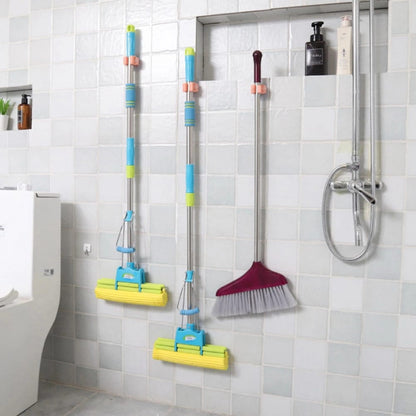 Mop Holder / Mop Sticker – Premium Wall-Mounted Multi-Functional Tool Organizer