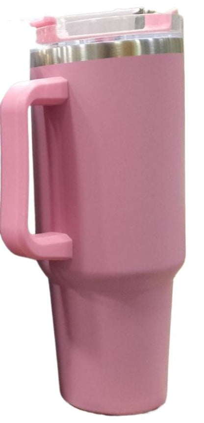 1200ML Insulated Stainless Steel Tumbler with Handle – Double-Wall Vacuum Flask with Straw and Leak-Proof Lid