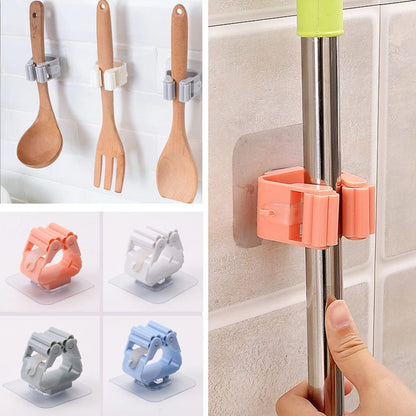 Mop Holder / Mop Sticker – Premium Wall-Mounted Multi-Functional Tool Organizer