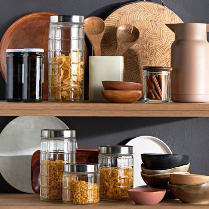 Glass Storage Jar with Plastic Cap - 700 ML
