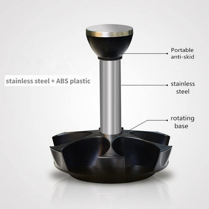 Premium 6-Piece Rotating Glass Spice Rack