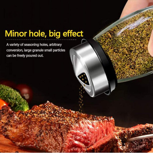 Premium 6-Piece Rotating Glass Spice Rack