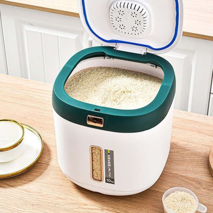 Rice Barrel Bin 10 KG Capacity New Style